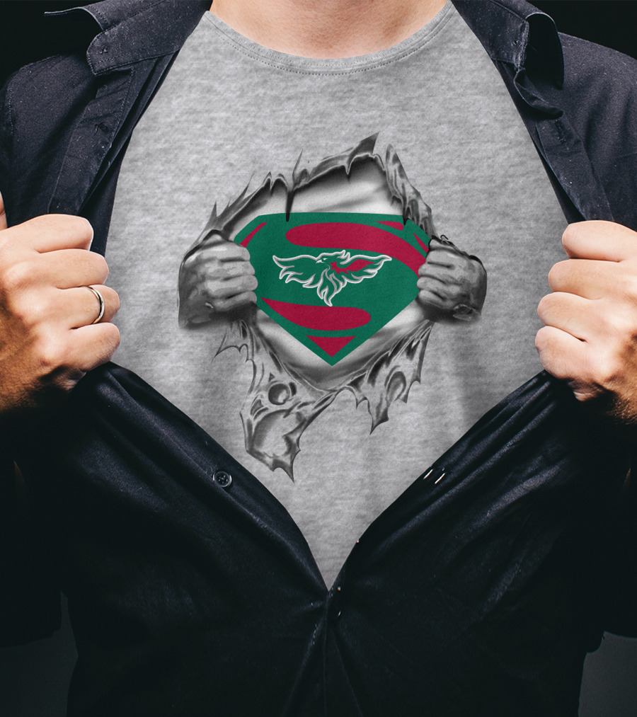 Green Bay Phoenix Superman Logo Tear T-Shirt