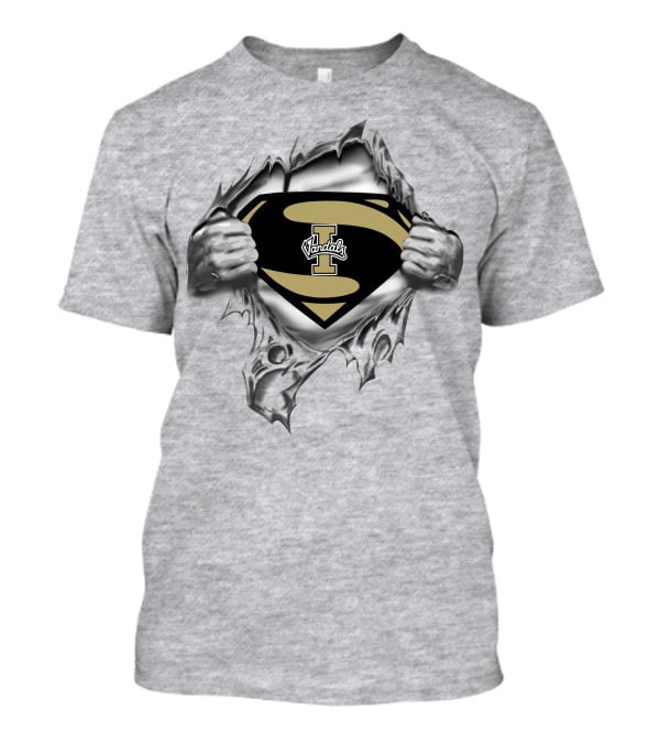 Idaho Vandals Superman Logo Rip T-Shirt