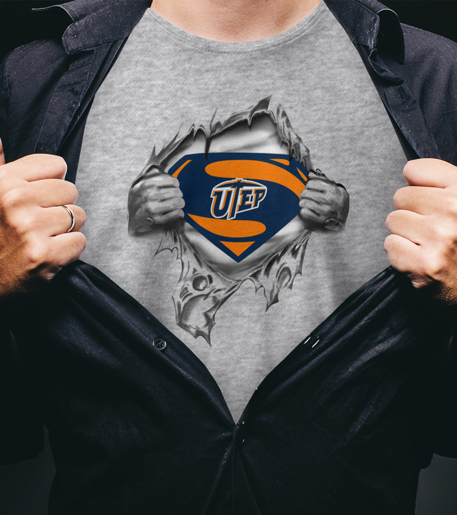 Utep El Paso Miners Superman T-Shirt