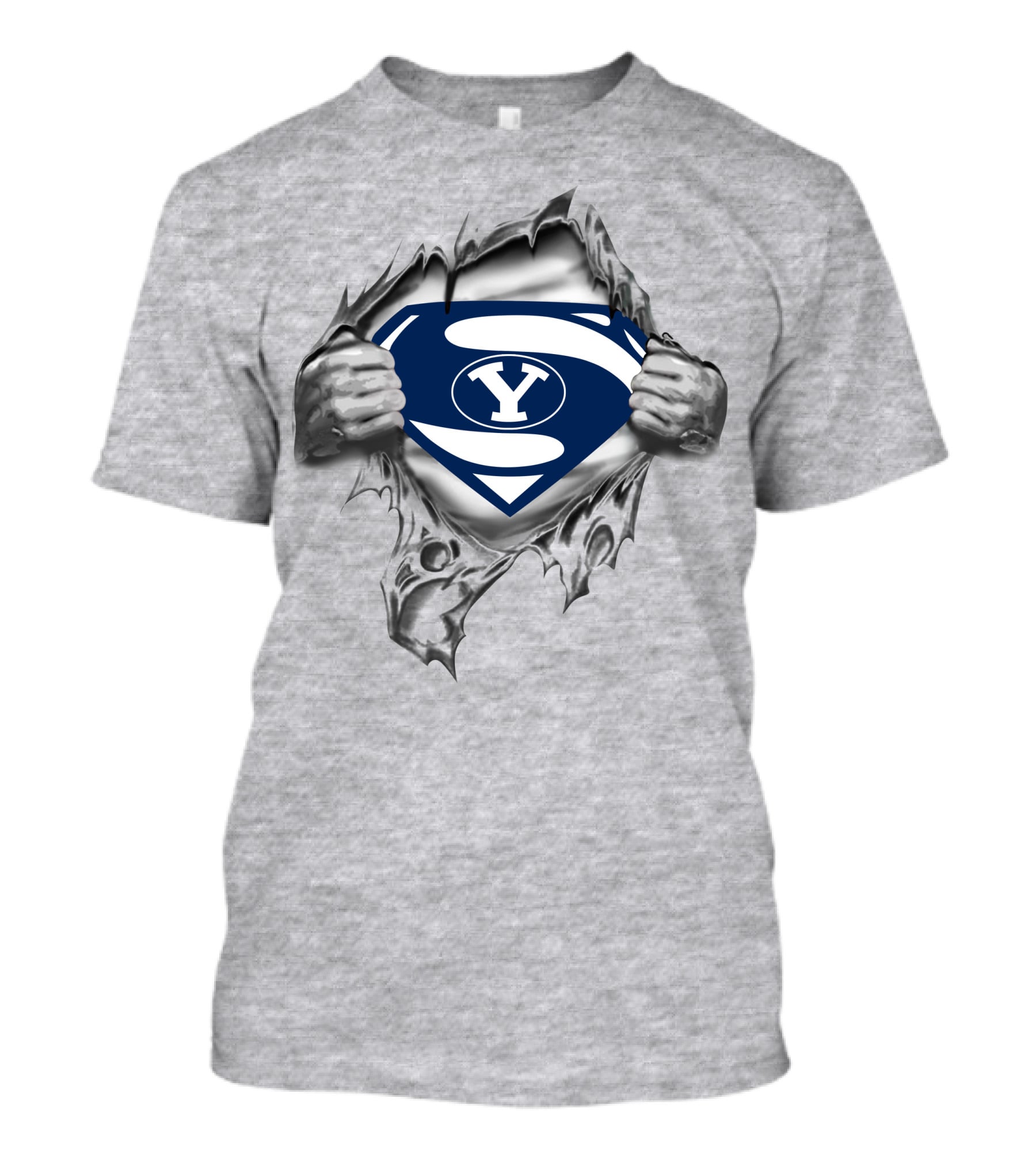 Byu Cougars Superman Logo 193 T-Shirt