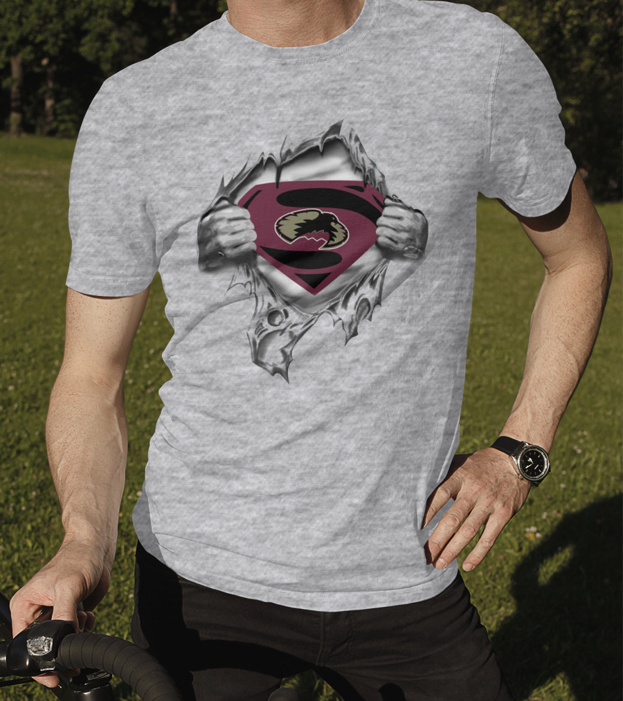 Denver Pioneers Superman Logo With Torn T-Shirt
