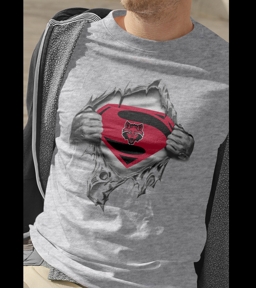 Superman Arkansas State Red Wolves T-Shirt