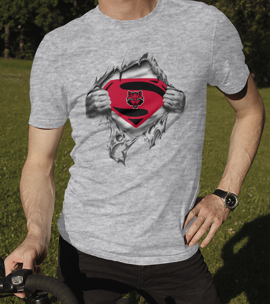 Superman Arkansas State Red Wolves T-Shirt
