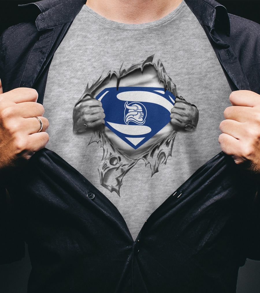 Superman Berry Vikings Shield Emblem 155 T-Shirt