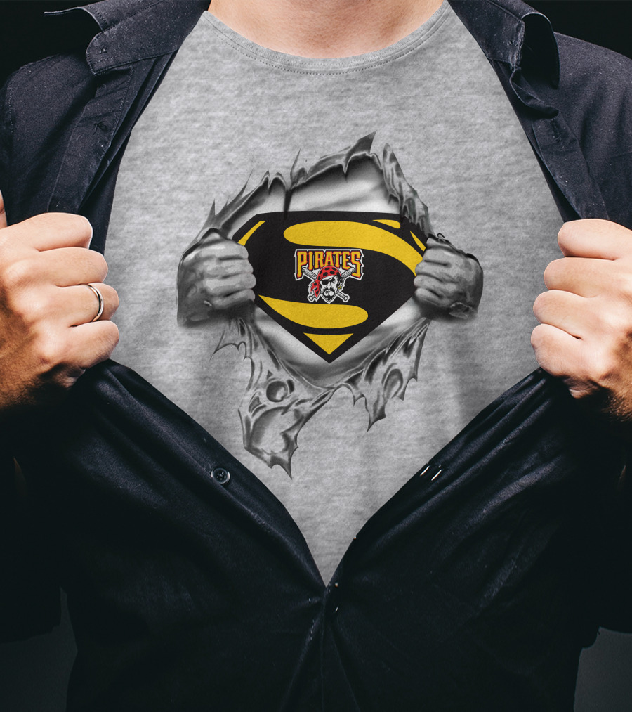 Pittsburgh Pirates Superman Logo Burst T-Shirt