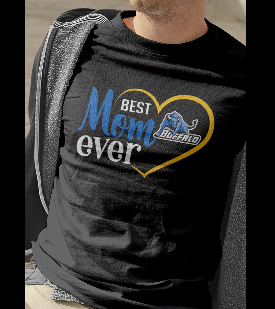Best Mom Ever Buffalo Bulls Heart T-Shirt