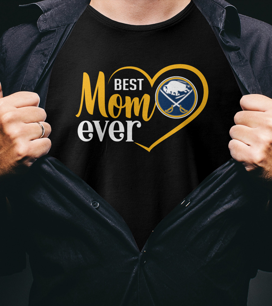 Buffalo Sabres Best Mom Ever Heart T-Shirt