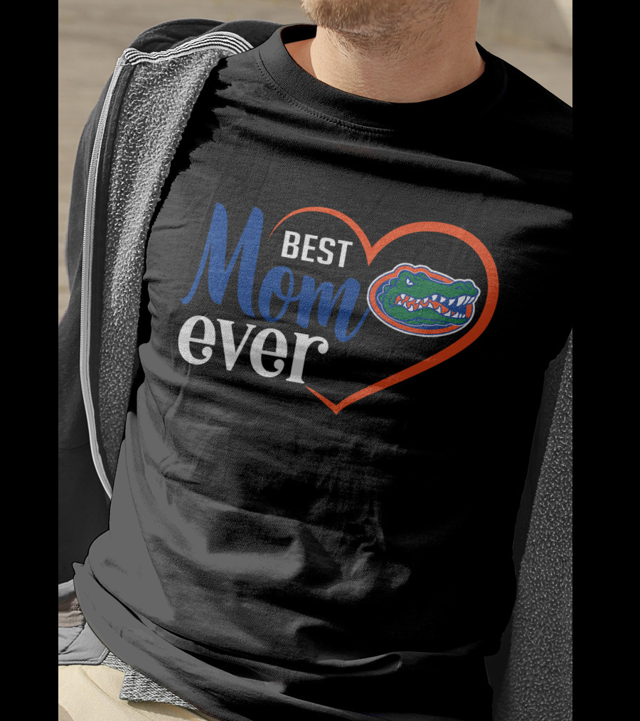 Florida Gators Best Mom Ever Heart T-Shirt