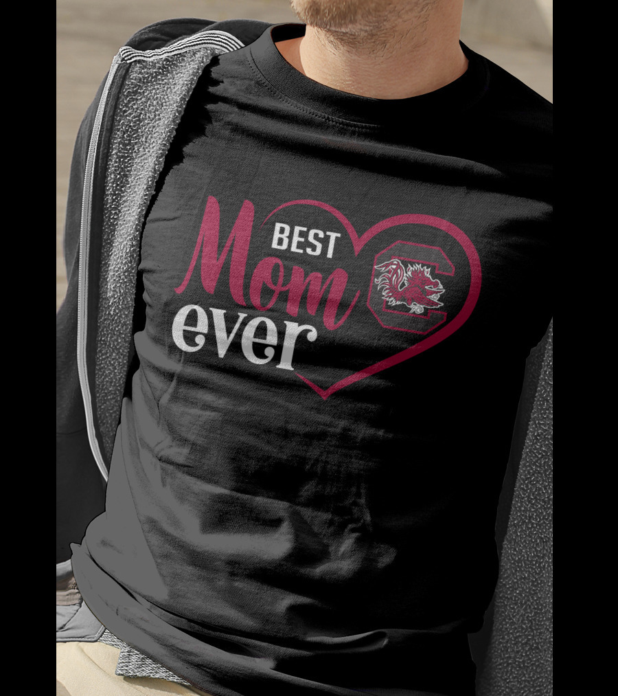 Best Mom Ever South Carolina Gamecocks Heart T-Shirt
