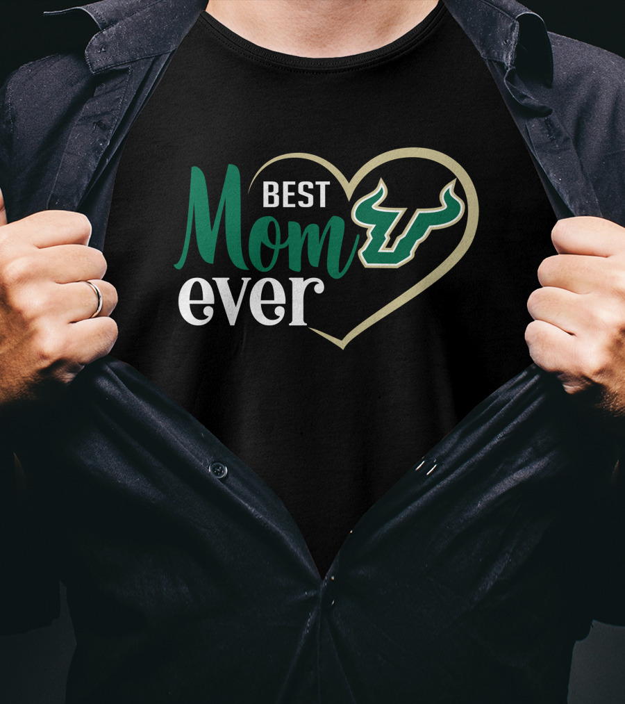 Best Mom Ever South Florida Bulls Heart T-Shirt