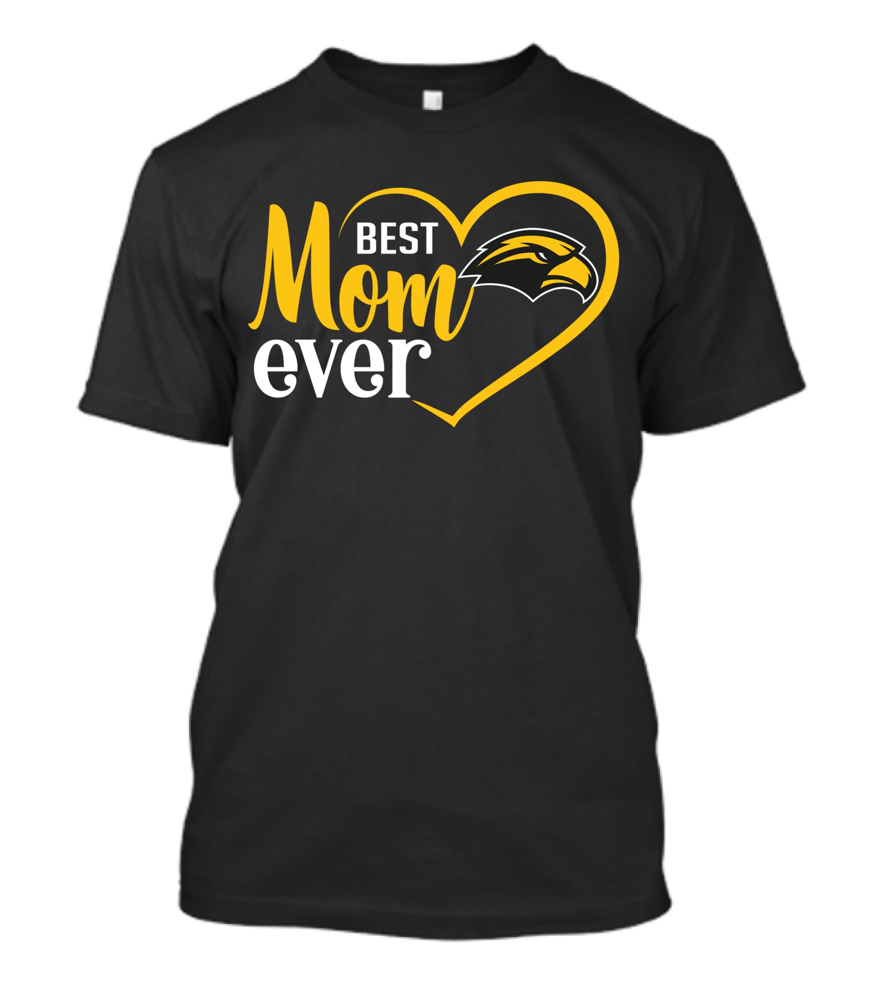Southern Mississippi Golden Eagles Best Mom Ever Heart T-Shirt