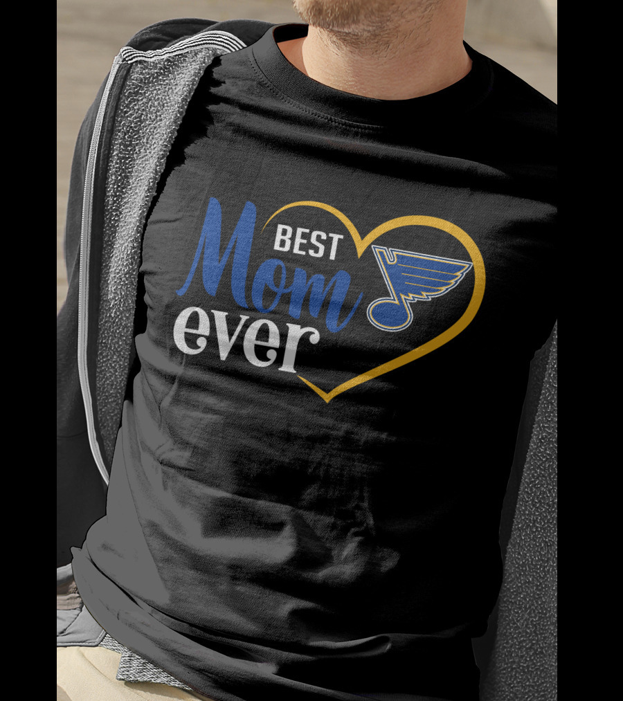 Best Mom Ever St Louis Blues Heart T-Shirt