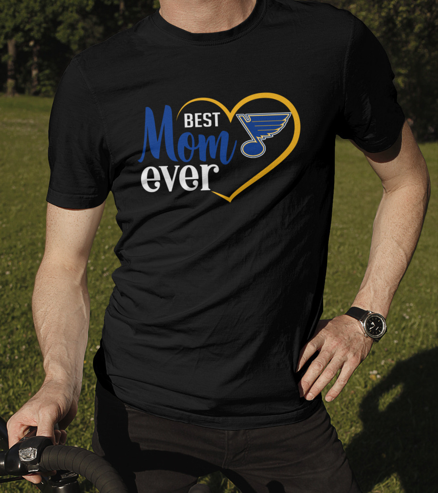 Best Mom Ever St Louis Blues Heart T-Shirt