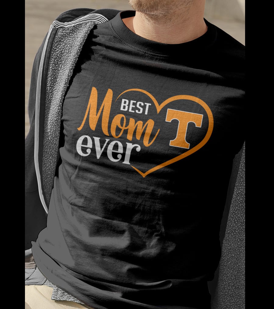 Tennessee Volunteers Best Mom Ever Heart T-Shirt
