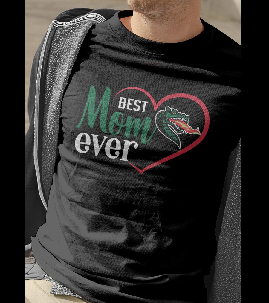 Uab Blazers Best Mom Ever Heart Dragon T-Shirt