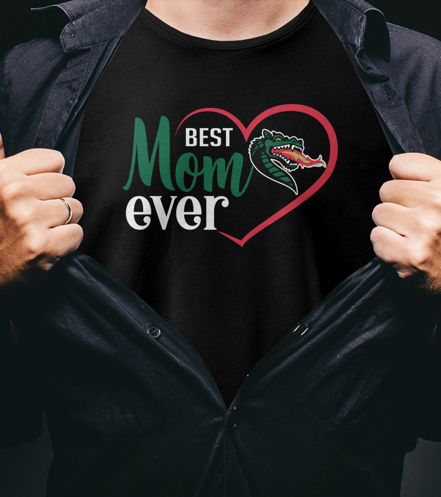Uab Blazers Best Mom Ever Heart Dragon T-Shirt