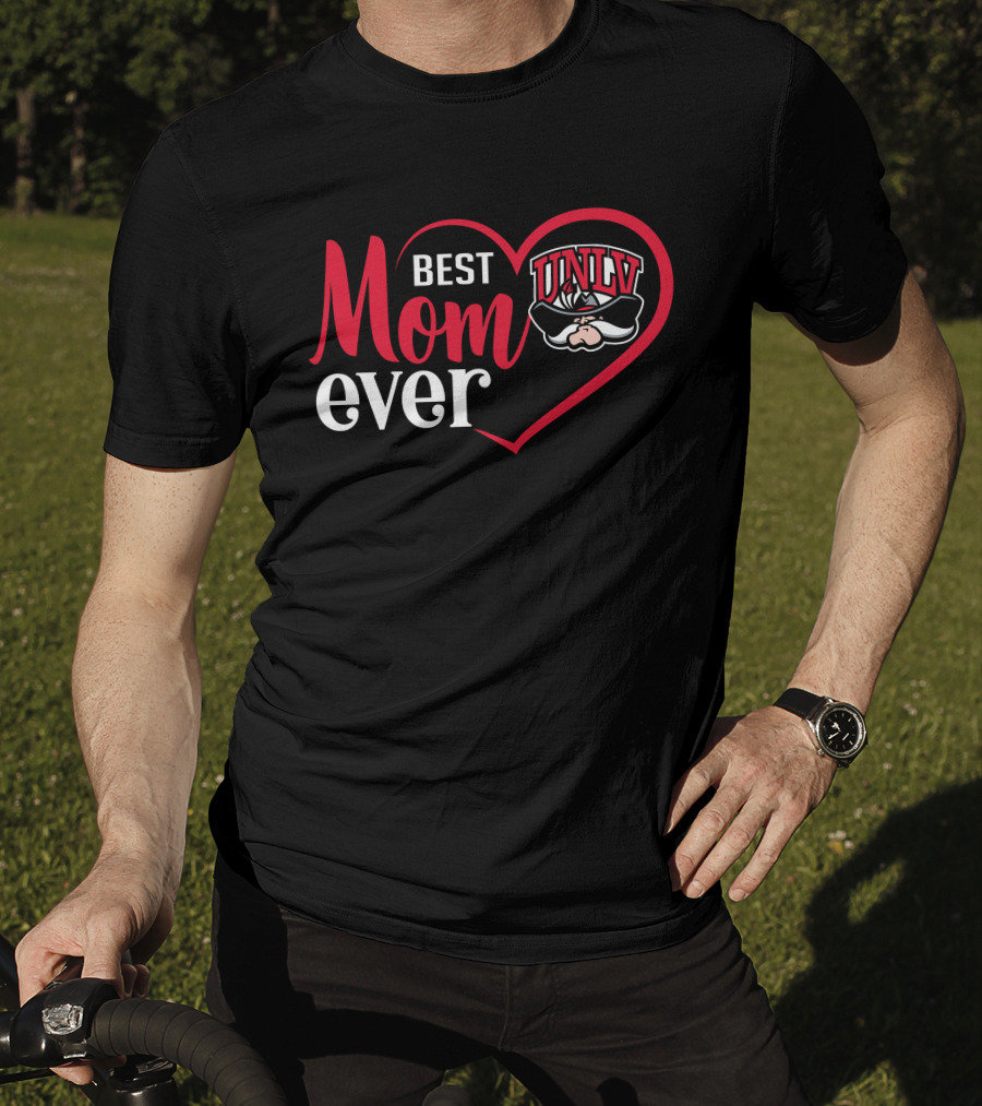 Unlv Rebels Best Mom Ever Heart T-Shirt