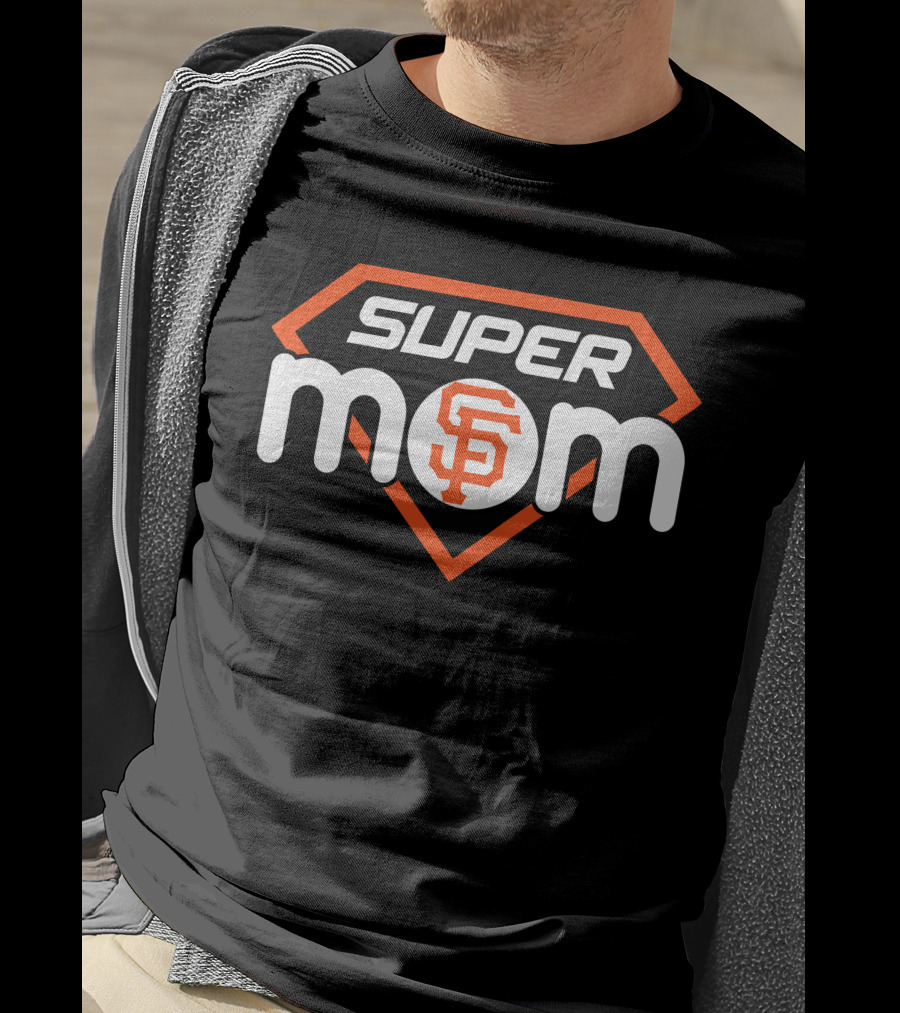 San Francisco Giants Super Mom 42 Iconic Baseball Theme T-Shirt
