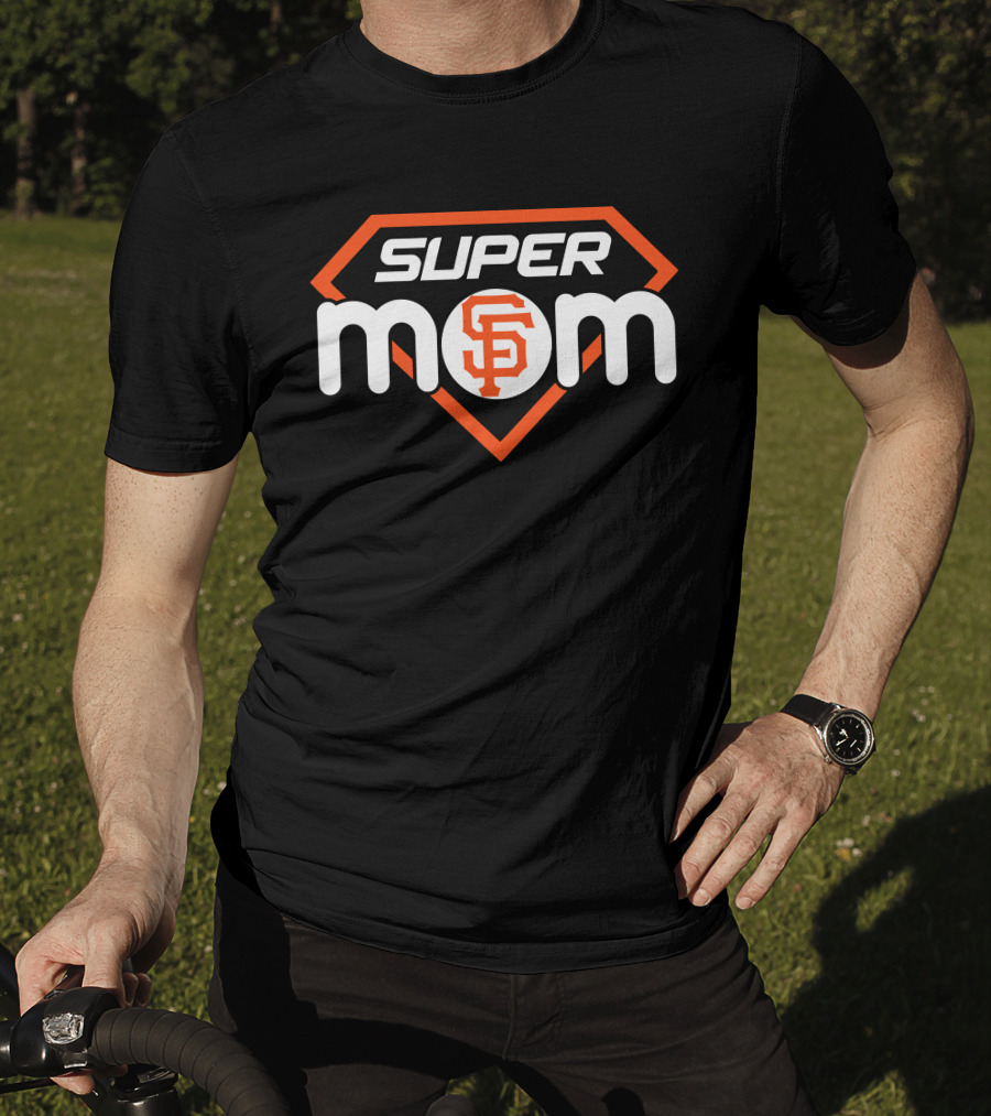 San Francisco Giants Super Mom 42 Iconic Baseball Theme T-Shirt