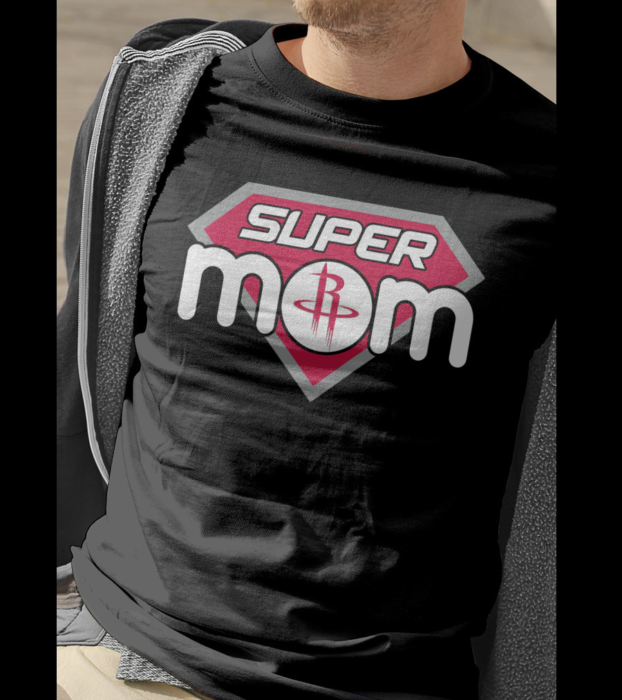 Houston Rockets Super Mom Logo T-Shirt