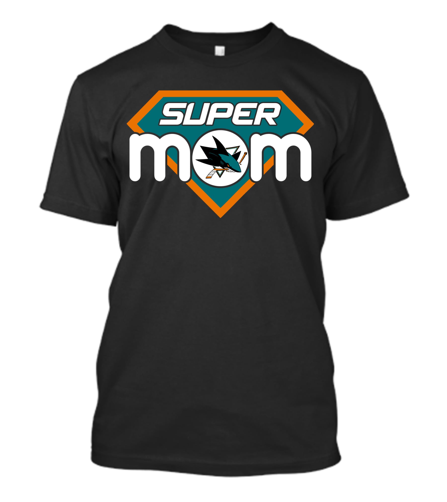 San Jose Sharks Super Mom Hero T-Shirt