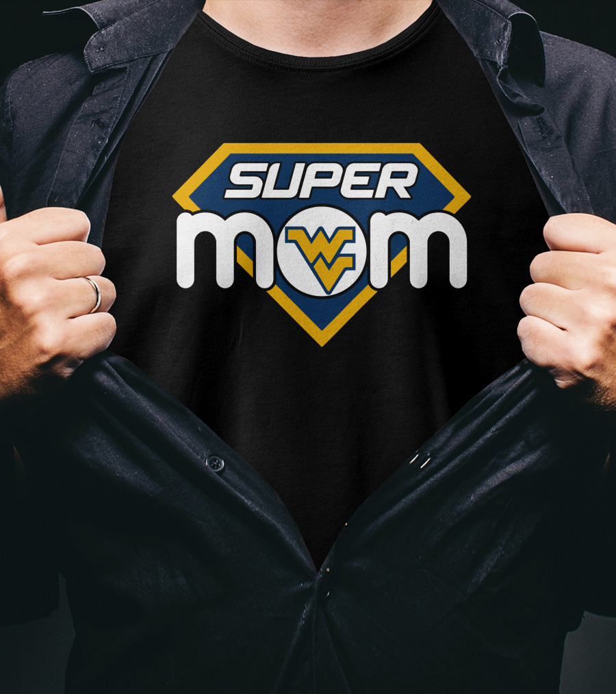 Super Mom West Virginia Mountaineers Wv T-Shirt