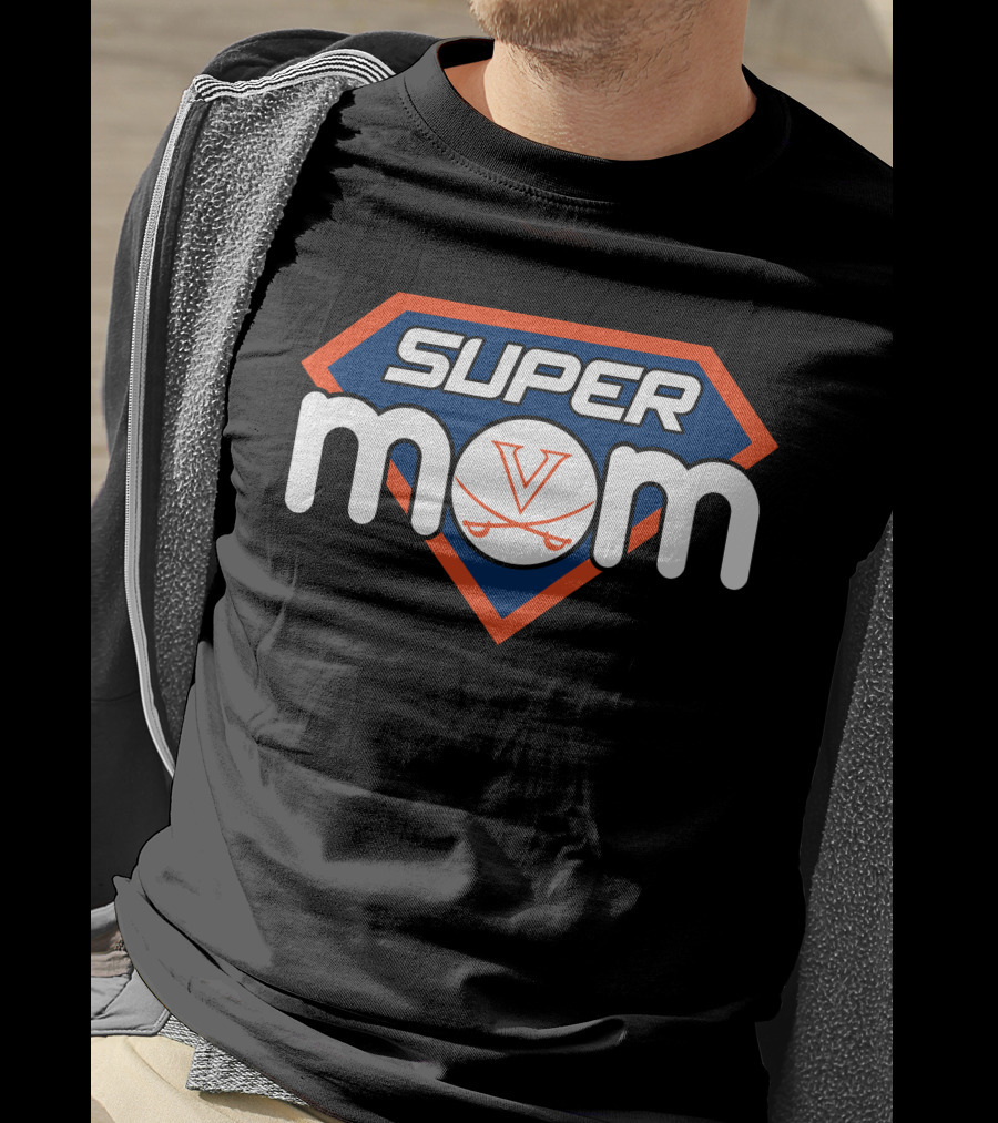 Super Mom Virginia Cavaliers Logo Heroic T-Shirt