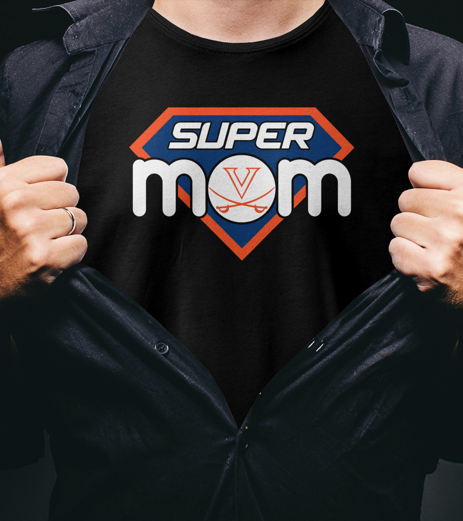 Super Mom Virginia Cavaliers Logo Heroic T-Shirt