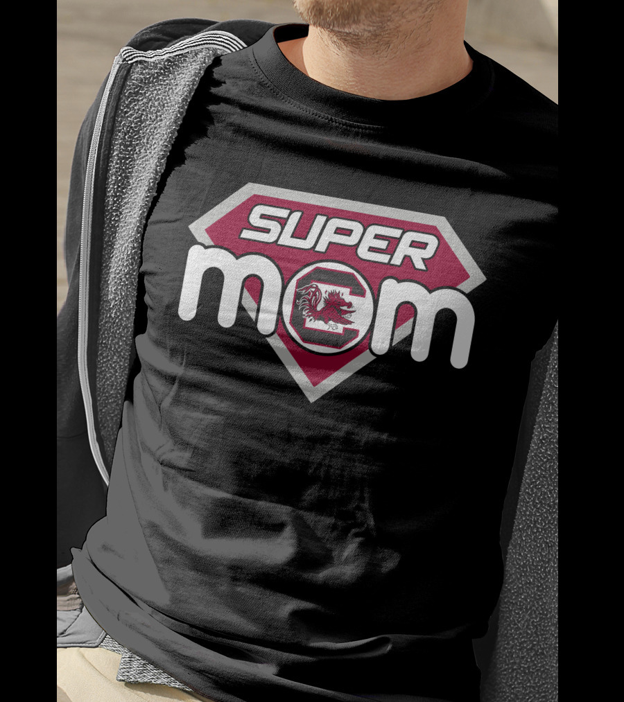 South Carolina Gamecocks Super Mom Emblem T-Shirt