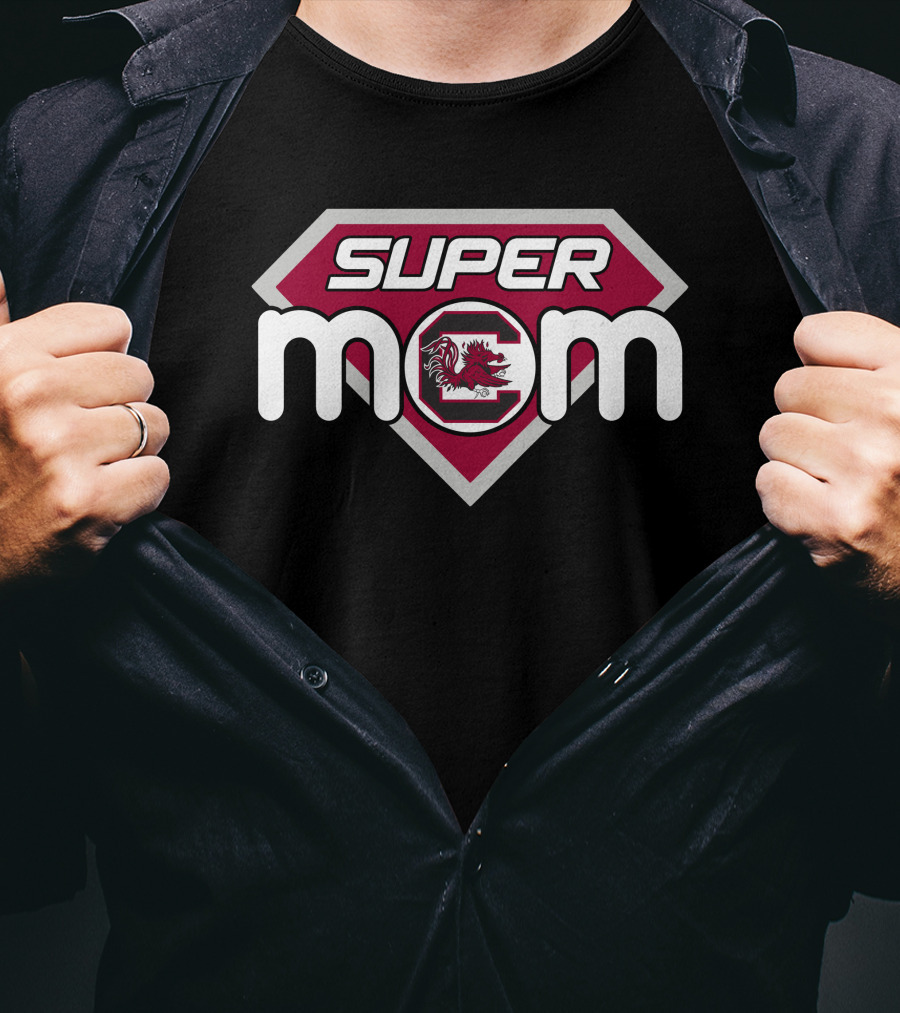 South Carolina Gamecocks Super Mom Emblem T-Shirt