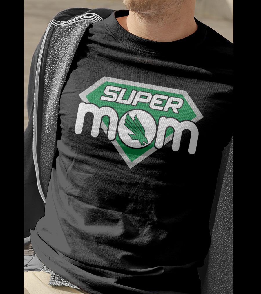 North Texas Mean Green Super Mom Shield T-Shirt