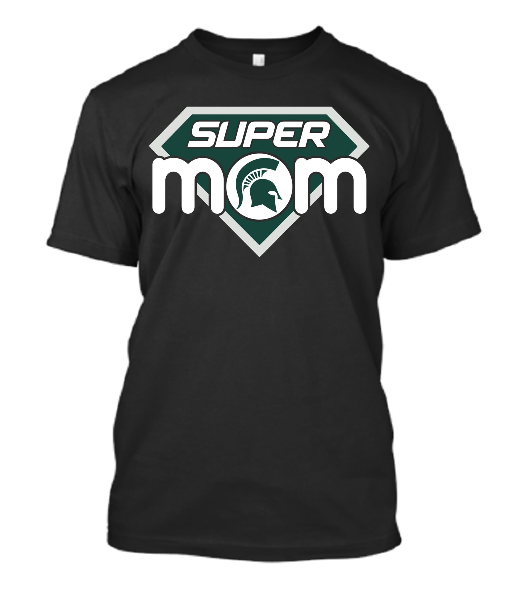 Michigan State Spartans Super Mom Shield T-Shirt