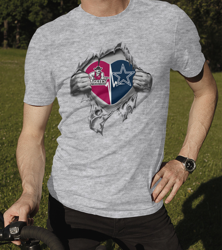 New Mexico State Aggies Cowboys Heart T-Shirt