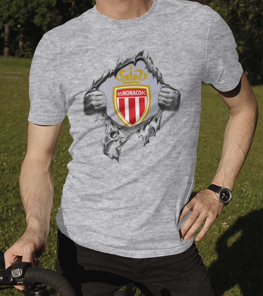 As Monaco Fc Super Fan Football Crest T-Shirt