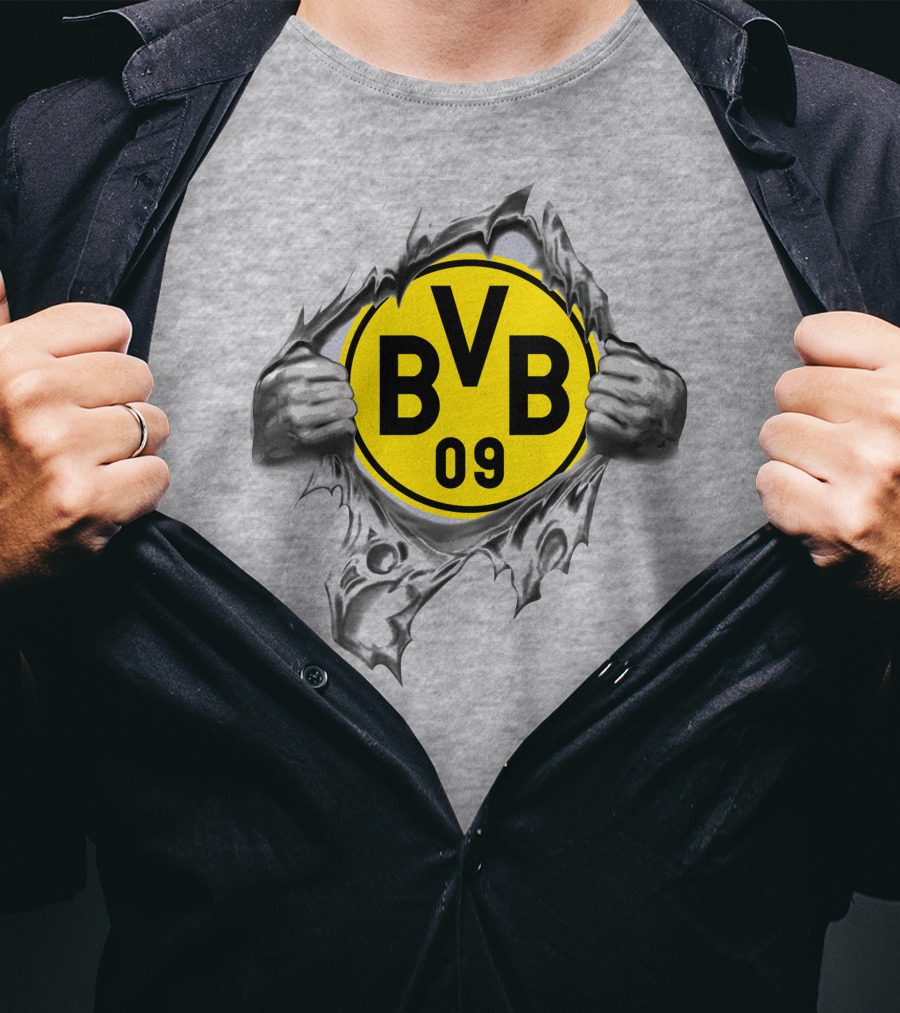 Dortmund Bvb 09 Super Fan Logo Burst T-Shirt