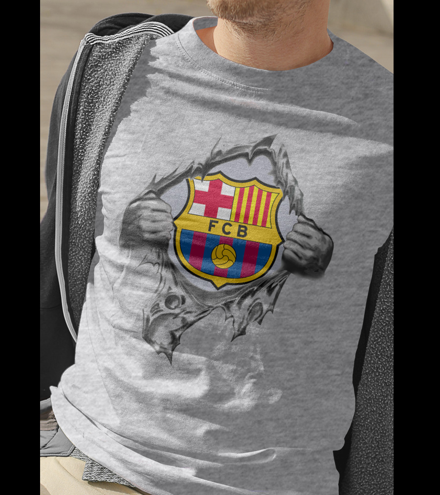 Fcb 301 Barcelona Super Fan Logo Burst T-Shirt