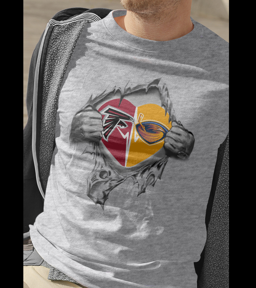 Falcons Atlanta Thrashers It's In My Heart Dual T-Shirt