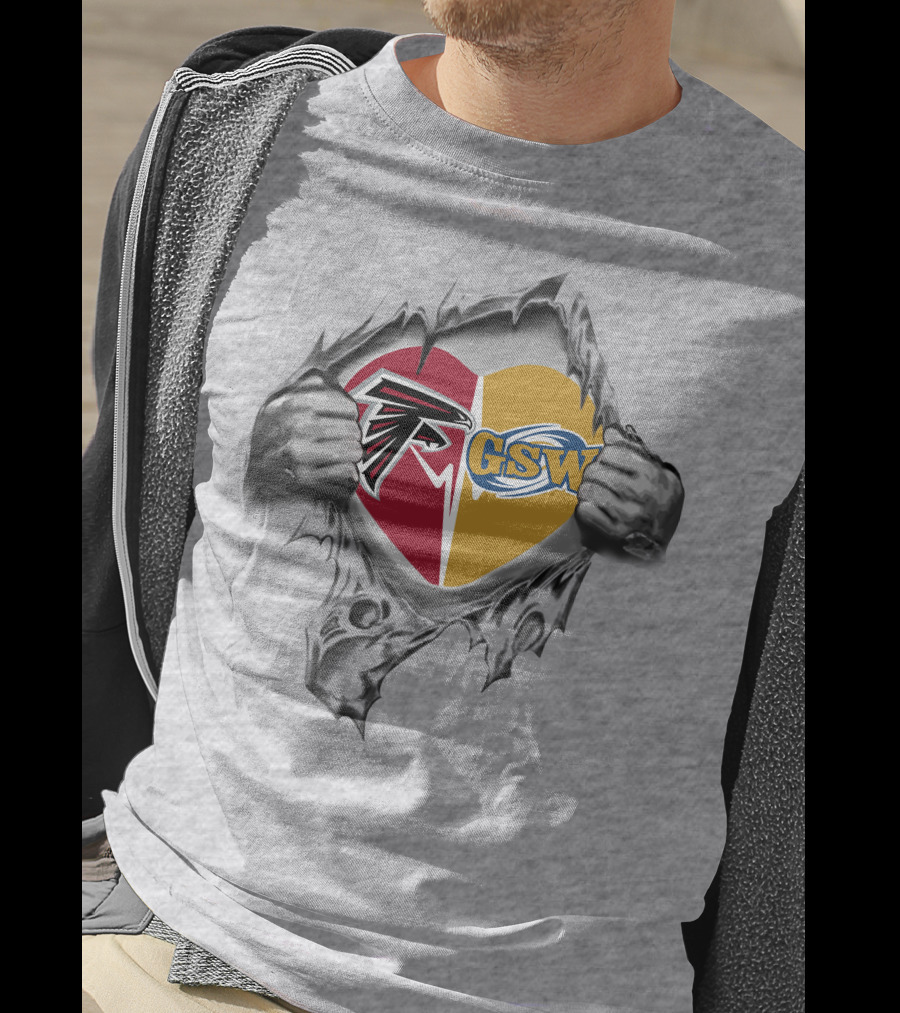 Falcons Georgia Southwestern Hurricanes Heart T-Shirt