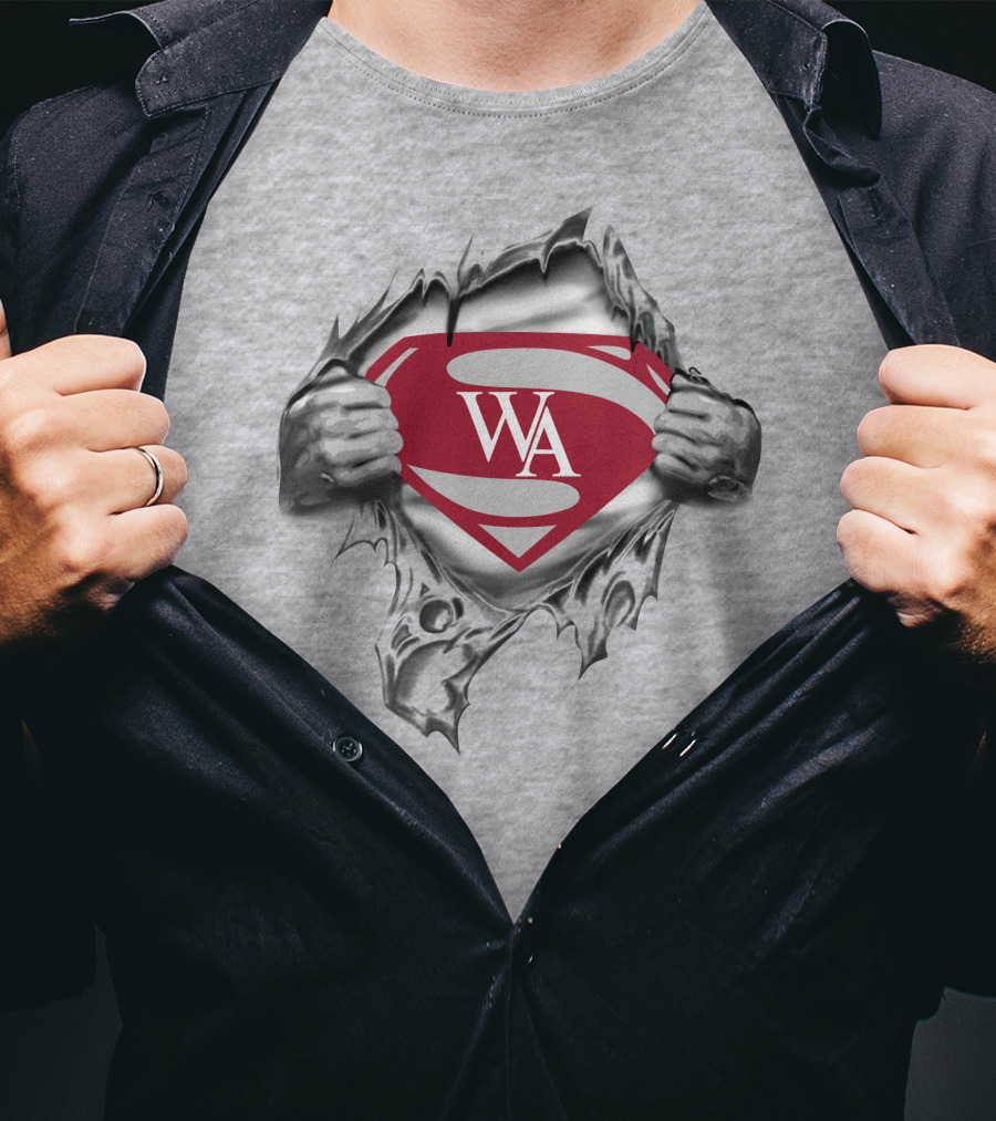 Woodward Bound Wa Superman Emblem Ribcage Reveal T-Shirt