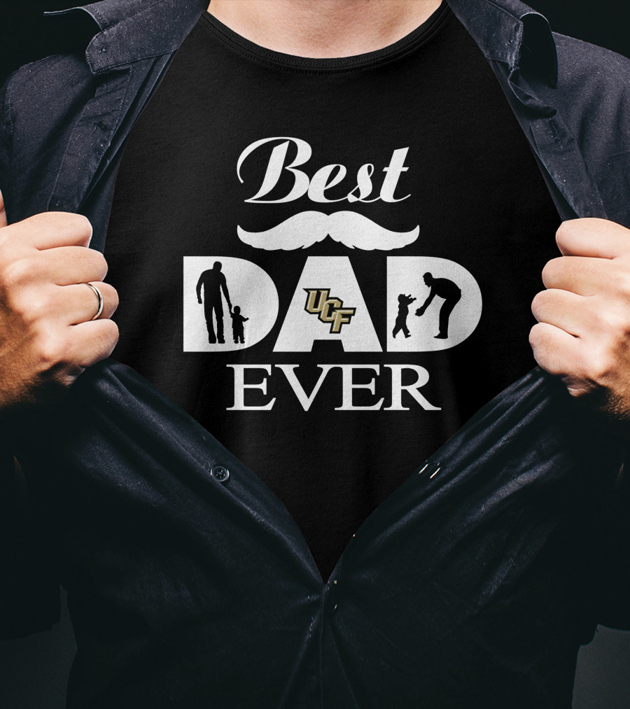 Best Dad Ever Ucf Knights Silhouette T-Shirt