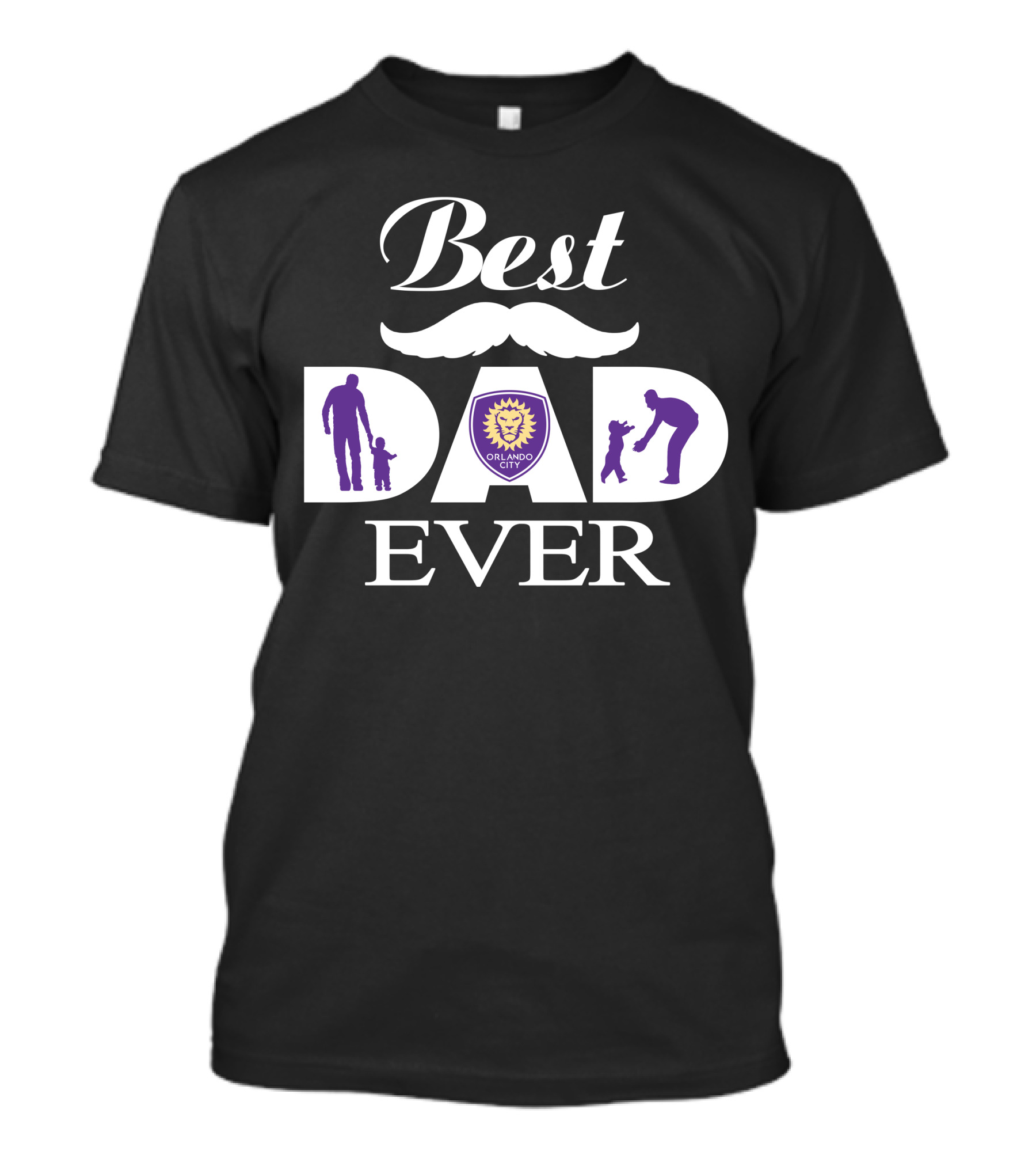 Best Dad Ever Orlando City Sc Soccer Club T-Shirt