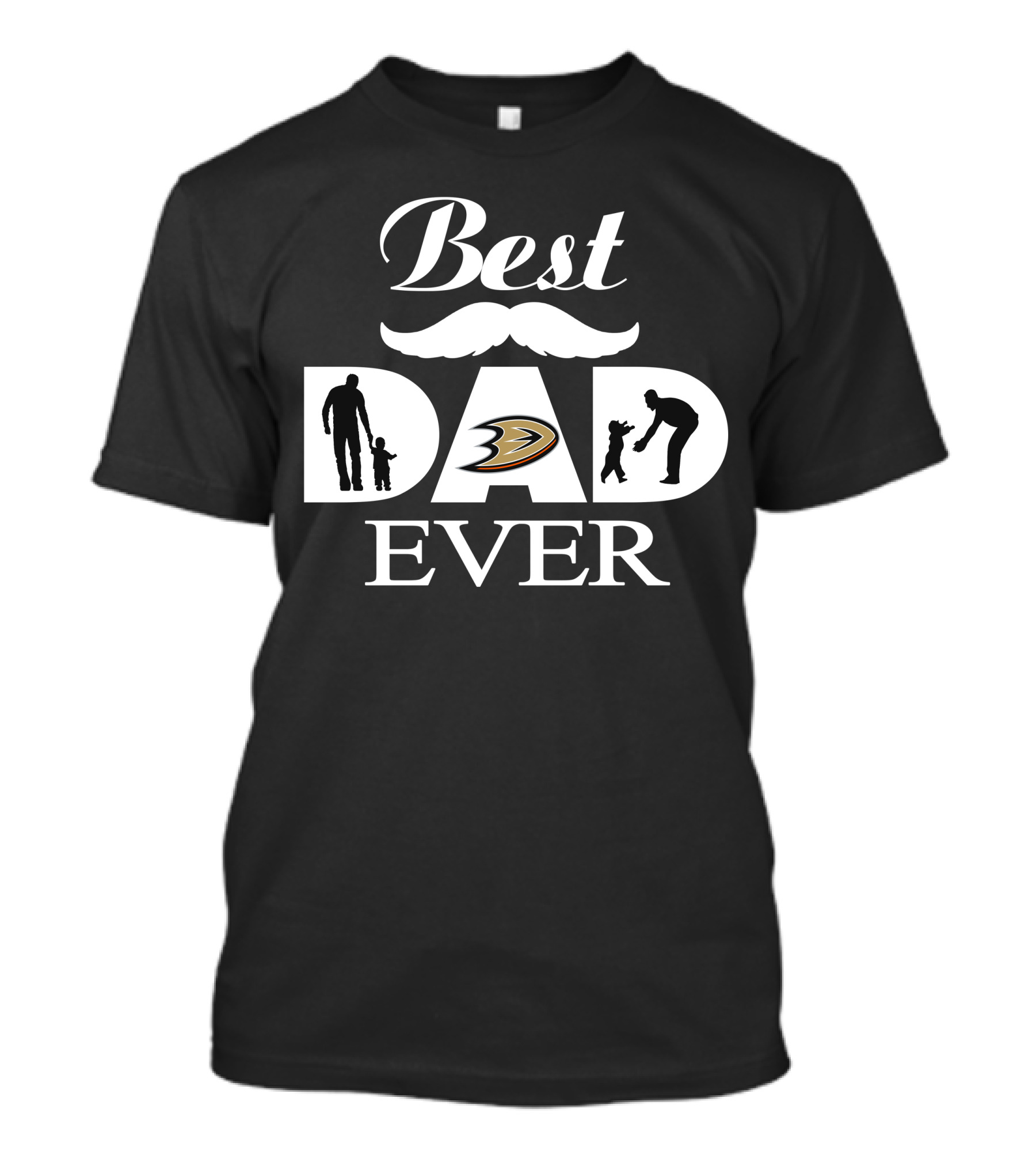 Anaheim Ducks Best Dad Ever Father's Day Gift Idea T-Shirt