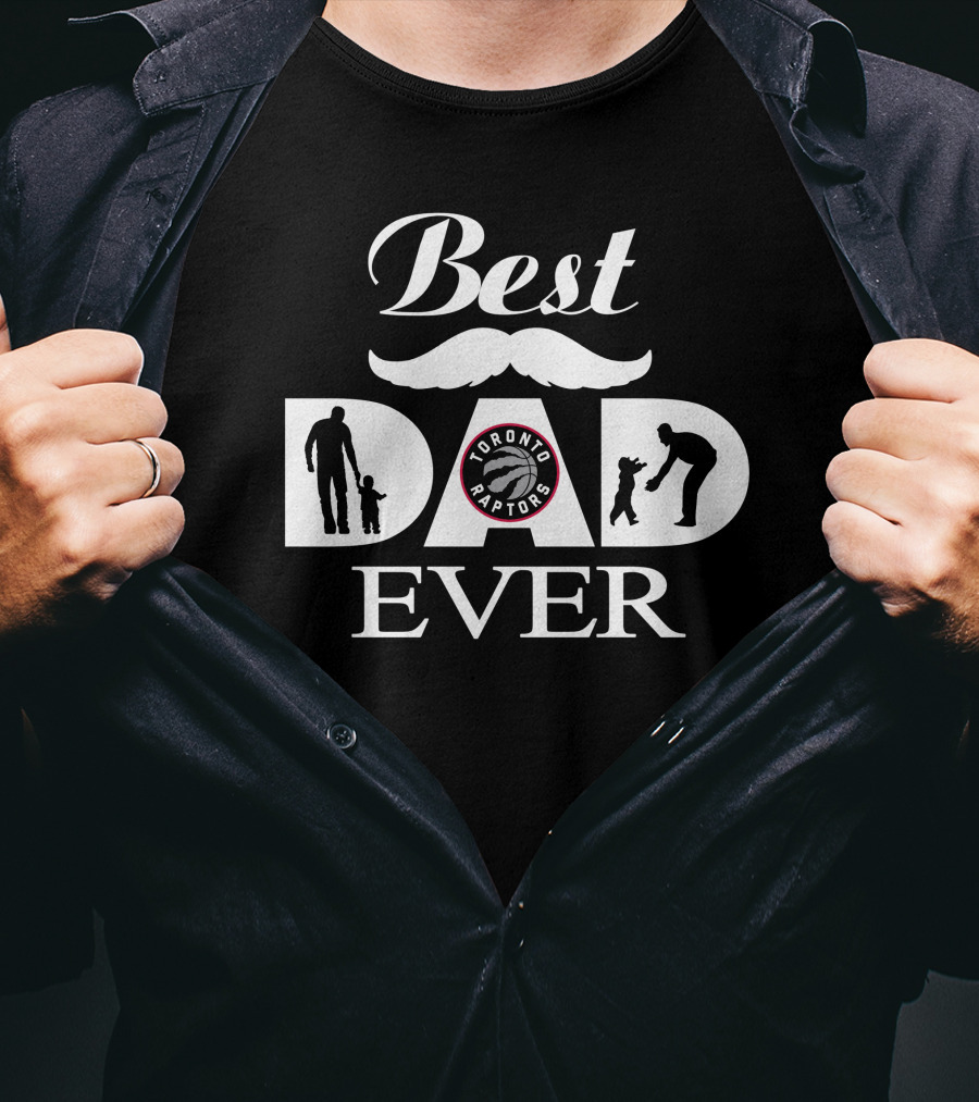 Best Dad Ever 182 Toronto Raptors Silhouette T-Shirt