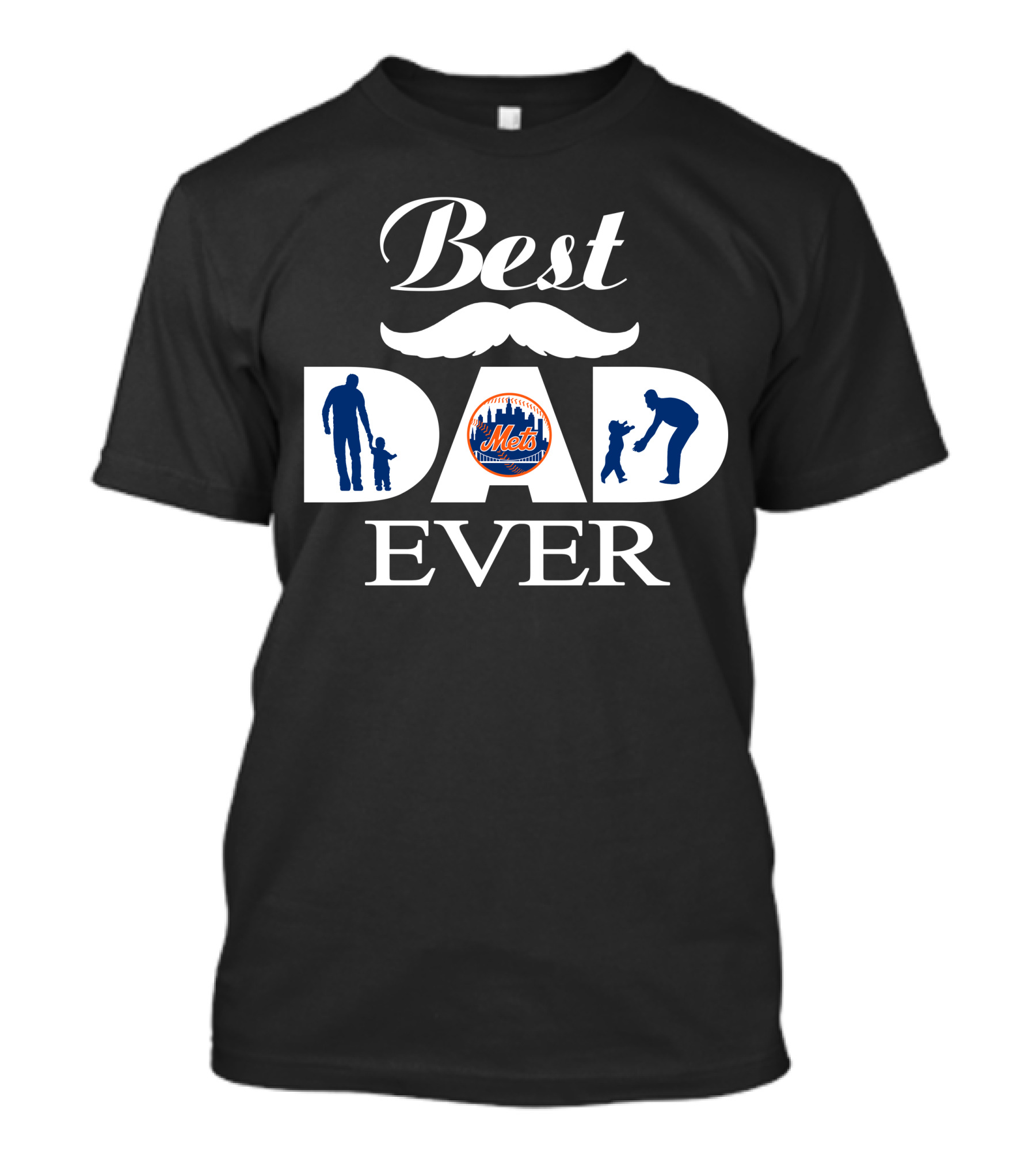 Best Dad Ever New York Mets Father's Day Celebration T-Shirt
