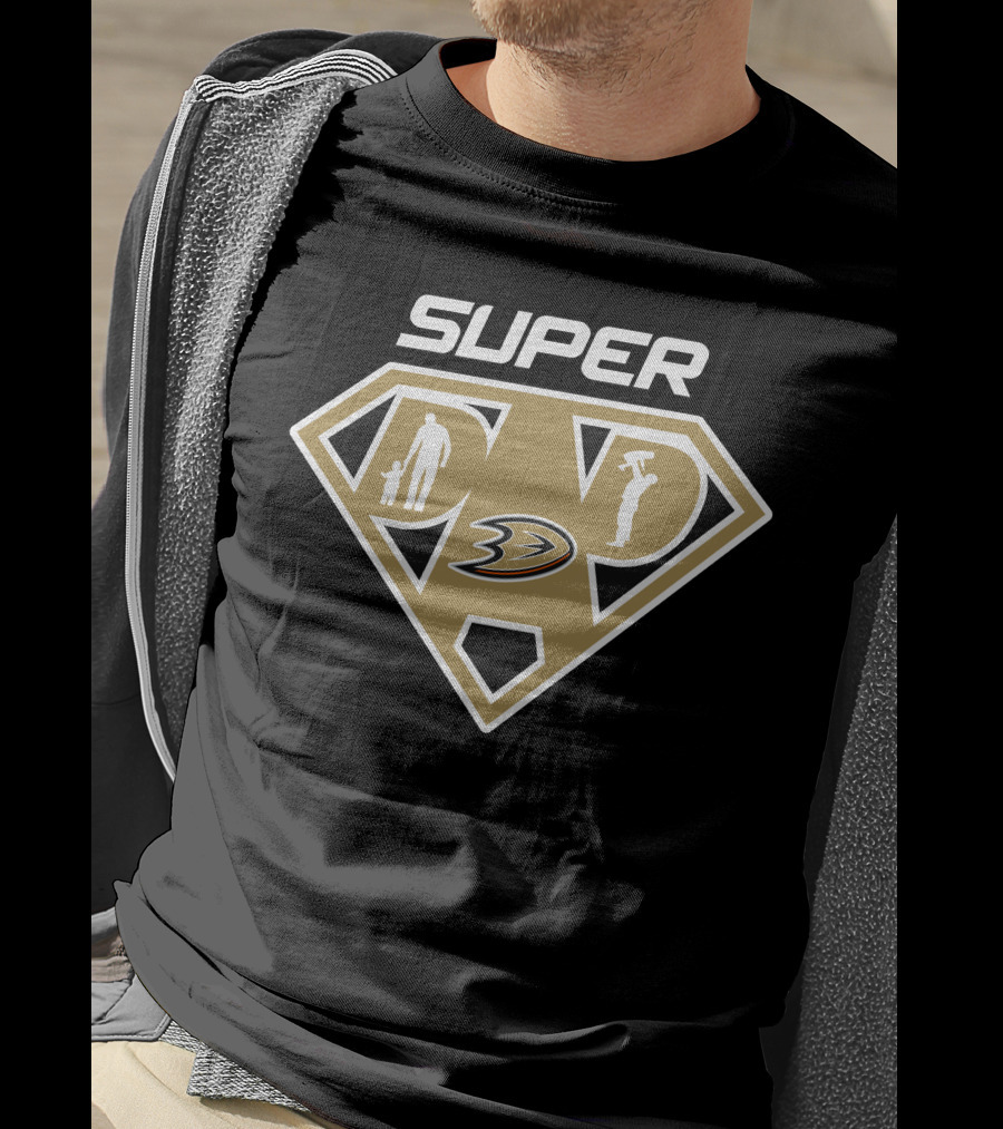 Super Anaheim Ducks Dad Hero T-Shirt