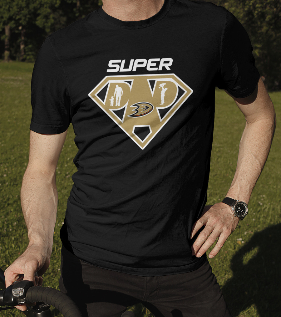 Super Anaheim Ducks Dad Hero T-Shirt
