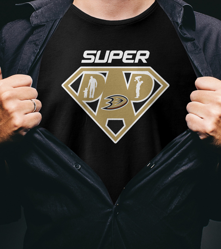 Super Anaheim Ducks Dad Hero T-Shirt