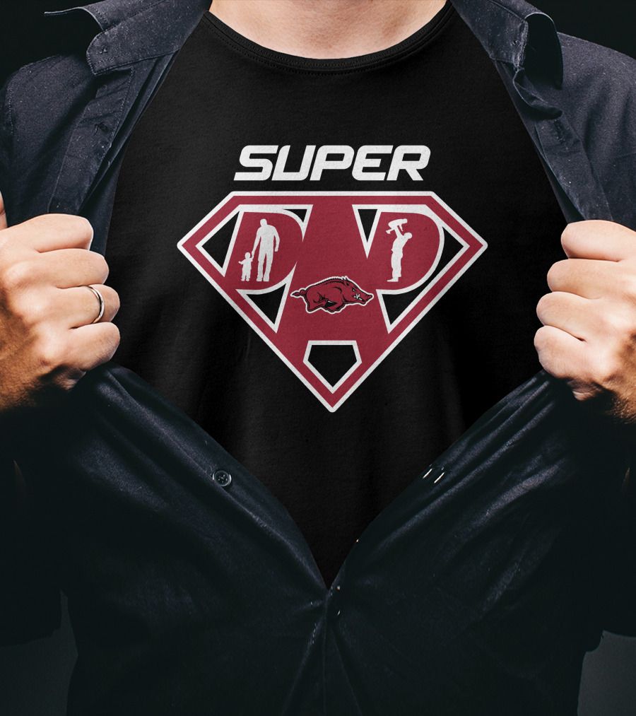 Arkansas Razorbacks Super Dad T-Shirt