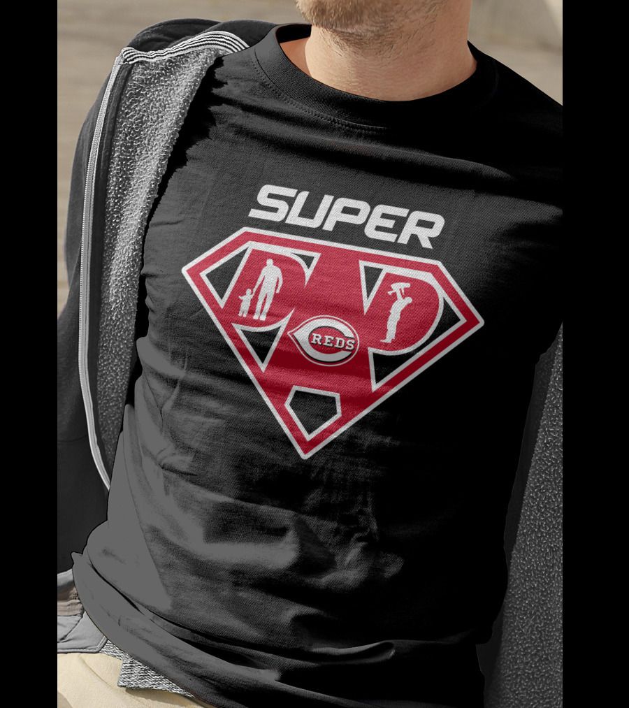 Super Reds Dad Cincinnati T-Shirt