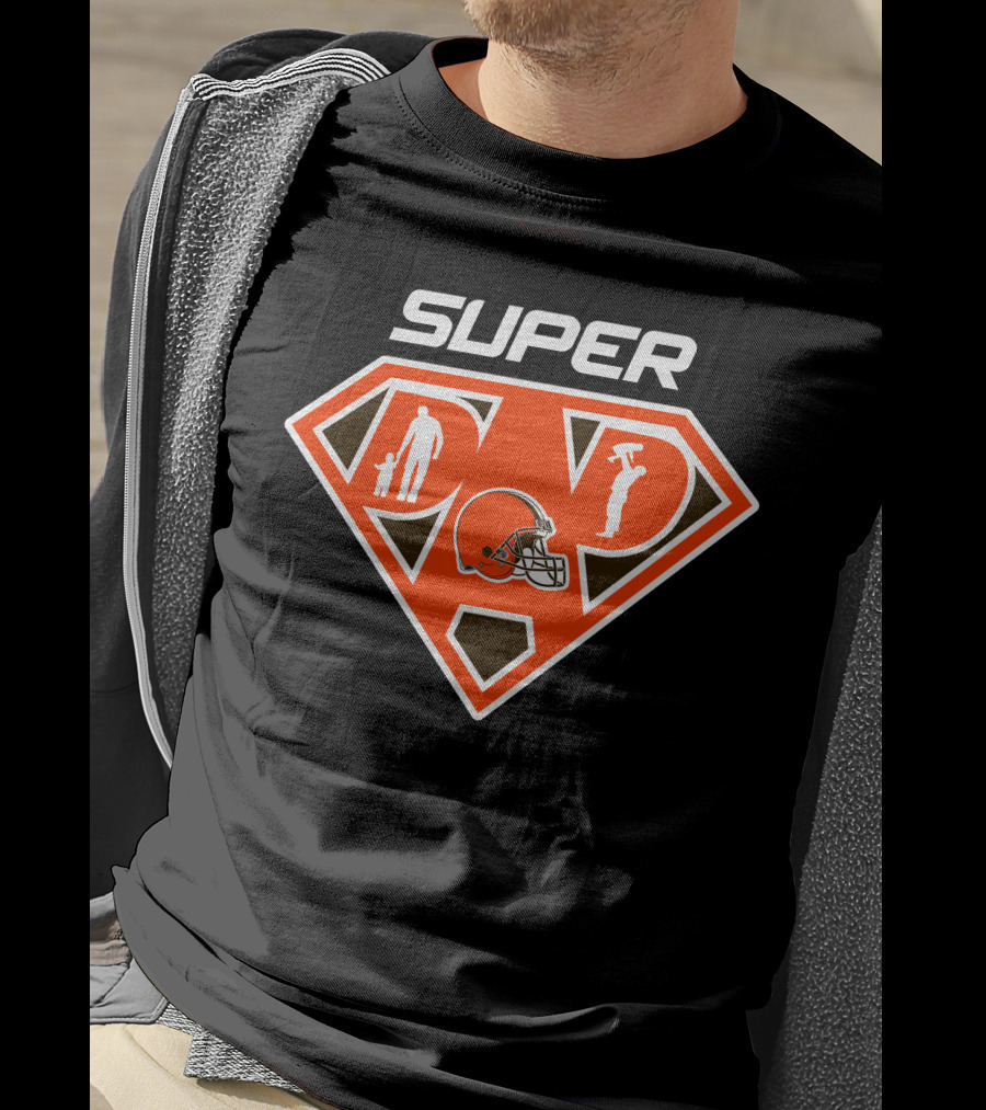 Cleveland Browns Super Dad Hero T-Shirt